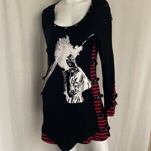 Vintage VB (Victoria Bechman) Punk Stripped Dress, excellent used condition